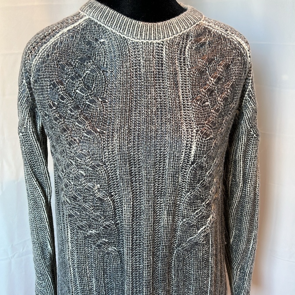 Eleven Paris Knit and Painted Wool Blend Sweater - Picture 2 of 6